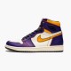 Jordan 1 High OG Defiant SB LA to Chicago Court Lila/Svart-Sail-University Guld Jordan Skor