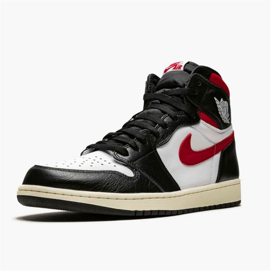 Jordan 1 High Black Gym Red Svart/Gym Röd-Vit-Sail Jordan Skor