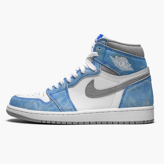 Jordan 1 High OG Hyper Royal Hyper Royal/Light Smoke Grå-Vit Jordan Skor