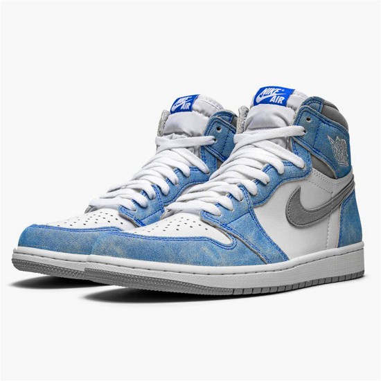 Jordan 1 High OG Hyper Royal Hyper Royal/Light Smoke Grå-Vit Jordan Skor