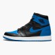 Jordan 1 Mid Royal (2017) Svart/Varsity Royal-Vit Jordan Skor