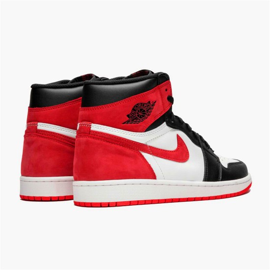 Jordan 1 High Track Red Summit Vit/Track Röd-Svart Jordan Skor