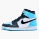 Jordan 1 High UNC Patent Obsidian/Blå Chill-Vit Jordan Skor