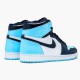 Jordan 1 High UNC Patent Obsidian/Blå Chill-Vit Jordan Skor