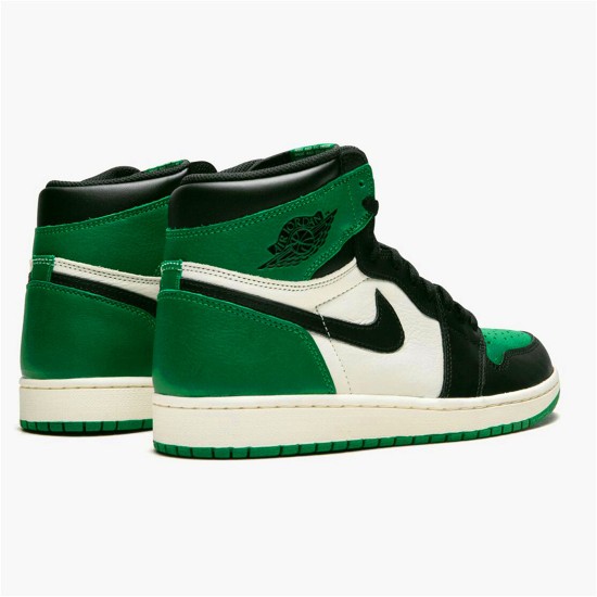 Jordan 1 High Pine Green Pine Grön/Sail-Svart Jordan Skor