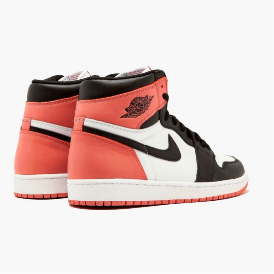 Jordan 1 High Rust Pink Vit/Svart-Rust Rosa Jordan Skor