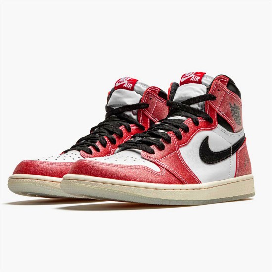 Jordan 1 High Trophy Room Chicago Vit/Varsity Röd-Sail-Svart Jordan Skor