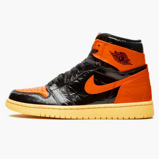 Jordan 1 High Shattered Backboard 3.0 Svart/Pale Vanilla-Starfish Jordan Skor