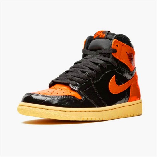 Jordan 1 High Shattered Backboard 3.0 Svart/Pale Vanilla-Starfish Jordan Skor