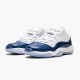 Jordan 11 Retro Low Snake Navy (2019) Vit/Svart-Navy Jordan Skor