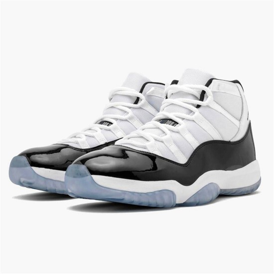 Jordan 11 Retro Concord (2018) Vit/Svart-Concord Jordan Skor