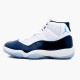 Jordan 11 Retro UNC Win Like 82 Vit/University Blå-Midnight Navy Jordan Skor