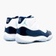 Jordan 11 Retro UNC Win Like 82 Vit/University Blå-Midnight Navy Jordan Skor