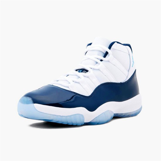 Jordan 11 Retro UNC Win Like 82 Vit/University Blå-Midnight Navy Jordan Skor