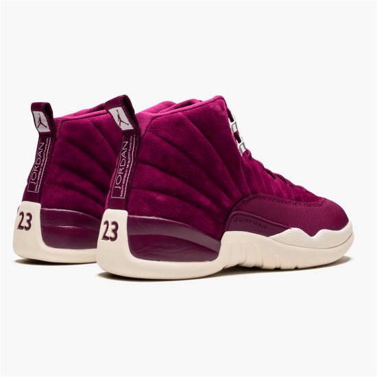 Jordan 12 Retro Bordeaux Bordeaux/Sail-Metallic Silver Jordan Skor