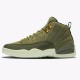 Jordan 12 Retro Chris Paul Class Of 2003 Oliv Canvas/Svart-Sail Jordan Skor