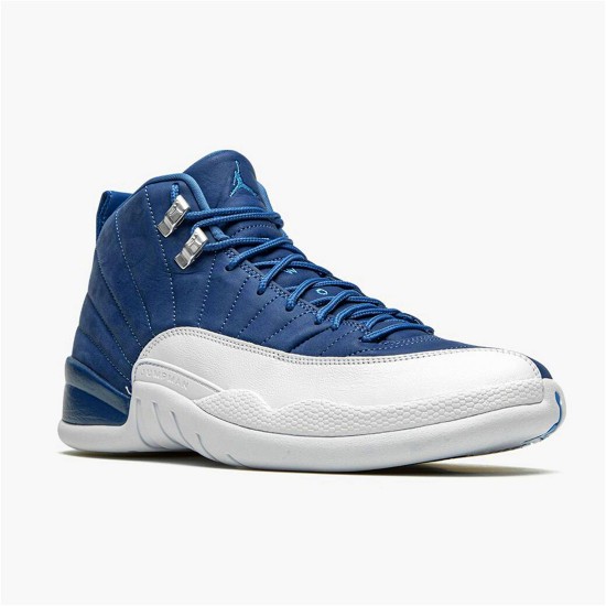 Jordan 12 Retro Indigo Stone Blå/Legend Blå-Obsidian Jordan Skor