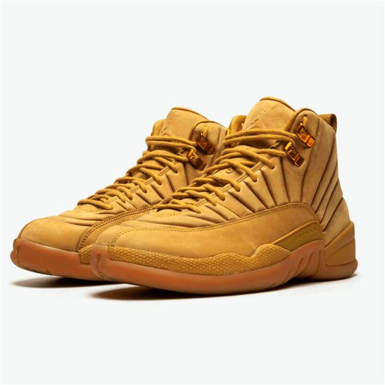 Jordan 12 Retro PSNY Wheat Wheat/Wheat-Gum Light Brun Jordan Skor