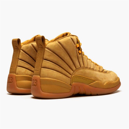 Jordan 12 Retro PSNY Wheat Wheat/Wheat-Gum Light Brun Jordan Skor