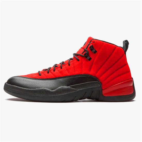 Jordan 12 Retro Reverse Flu Game Varsity Röd/Svart Jordan Skor