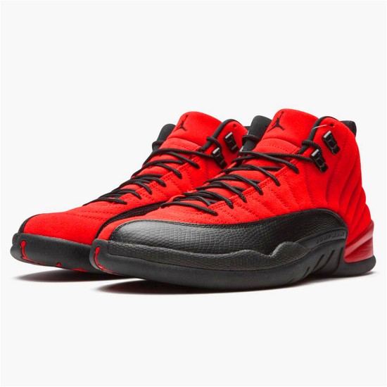 Jordan 12 Retro Reverse Flu Game Varsity Röd/Svart Jordan Skor