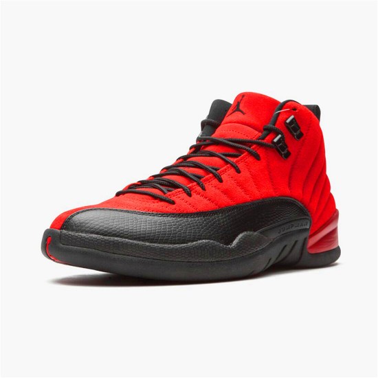 Jordan 12 Retro Reverse Flu Game Varsity Röd/Svart Jordan Skor