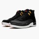 Jordan 12 Retro Reverse Taxi Svart/Vit-Taxi-Svart Jordan Skor