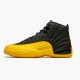 Jordan 12 Retro Black University Gold Svart/University Guld Jordan Skor