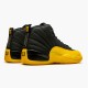 Jordan 12 Retro Black University Gold Svart/University Guld Jordan Skor