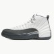 Jordan 12 Retro White Dark Grey Vit/Dark Grå-Gym Röd Jordan Skor