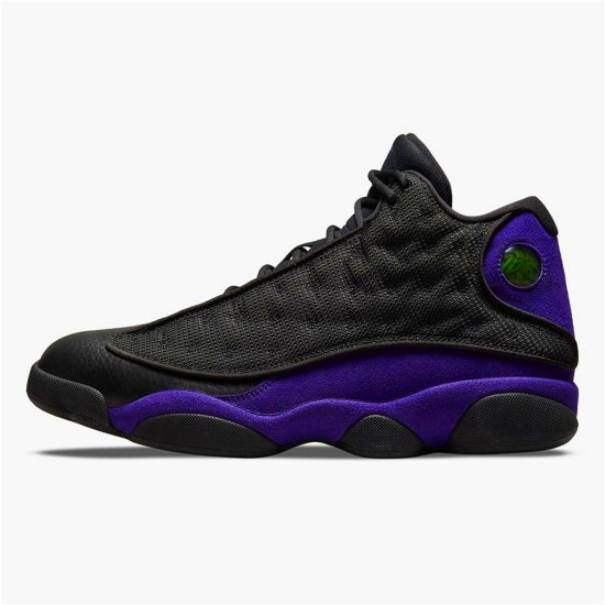 Jordan 13 Retro Court Purple Svart/Court Lila-Vit Jordan Skor