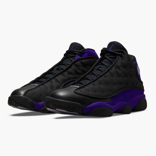 Jordan 13 Retro Court Purple Svart/Court Lila-Vit Jordan Skor