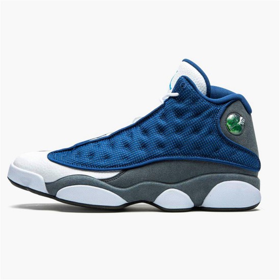 Jordan 13 Retro Flint (2020) Navy/Flint Grå-Vit-University Blå Jordan Skor