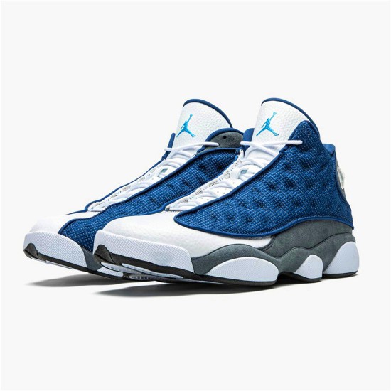 Jordan 13 Retro Flint (2020) Navy/Flint Grå-Vit-University Blå Jordan Skor