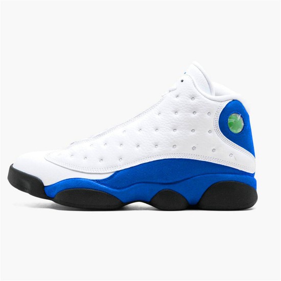 Jordan 13 Retro White Hyper Royal Black Vit/Hyper Royal-Svart Jordan Skor