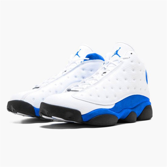 Jordan 13 Retro White Hyper Royal Black Vit/Hyper Royal-Svart Jordan Skor