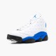 Jordan 13 Retro White Hyper Royal Black Vit/Hyper Royal-Svart Jordan Skor