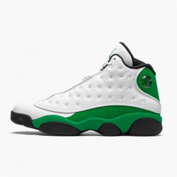 Jordan 13 Retro White Lucky Green Vit/Vit-Lucky Grön-Svart Jordan Skor