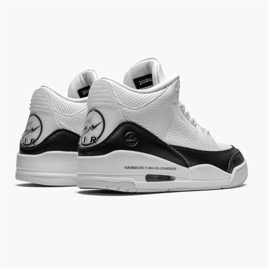 Jordan 3 Retro Fragment Vit/Vit-Svart Jordan Skor