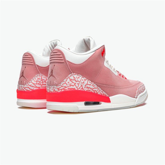 Jordan 3 Retro Rust Pink Sail/Rust Rosa-Vit-Crimson Jordan Skor