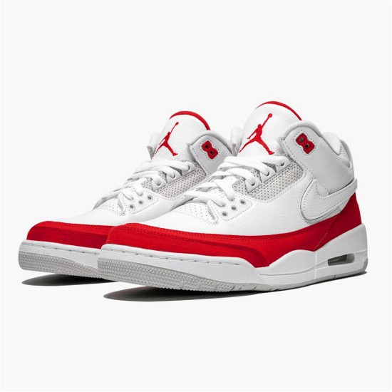 Jordan 3 Retro Tinker White University Red Vit/University Röd-Neutral Grå Jordan Skor