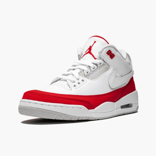 Jordan 3 Retro Tinker White University Red Vit/University Röd-Neutral Grå Jordan Skor