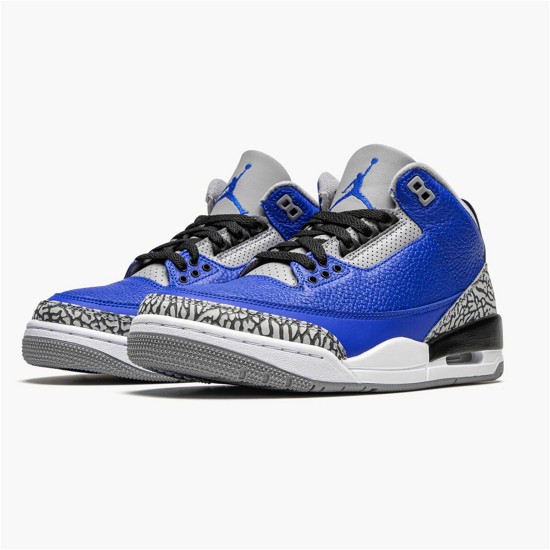 Jordan 3 Retro Varsity Royal Cement Varsity Royal/Varsity Royal-Cement Grå Jordan Skor