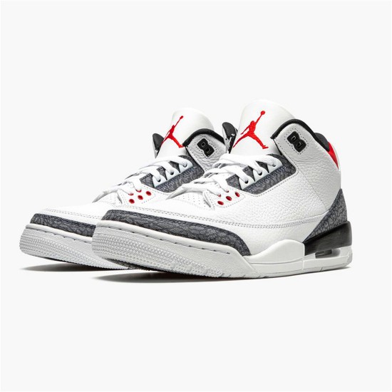 Jordan 3 Retro SE-T CO JP Fire Red Denim Vit/Fire Röd-Svart Jordan Skor