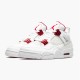 Jordan 4 Retro Metallic Red Vit/Metallic Silver-University Röd Jordan Skor