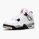 Jordan 4 Retro White Cement (2016) Vit/Fire Röd-Svart-Tech Grå Jordan Skor