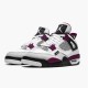 Jordan 4 Retro PSG Paris Saint-Germain Vit/Svart-Metallic Guld-Bordeaux Jordan Skor