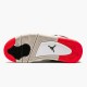 Jordan 4 Retro Flight Nostalgia Vit/Svart-Bright Crimson-Pale Citron Jordan Skor