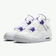 Jordan 4 Retro Metallic Purple Vit/Metallic Silver-Court Lila Jordan Skor