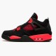 Jordan 4 Retro Red Thunder Svart/Multi-Color-Multi-Color-Crimson Jordan Skor